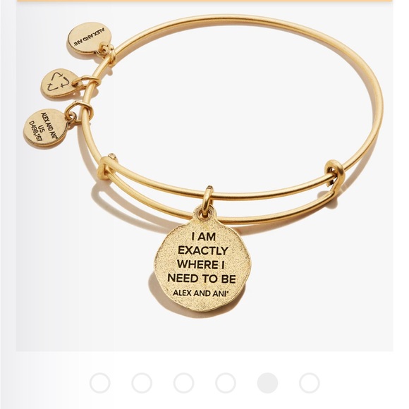 NWT Alex & Ani Path of Life® Embossed Charm Bangle - Picture 3 of 5